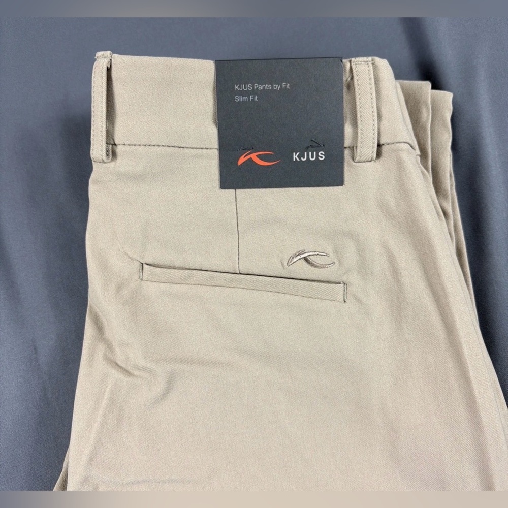 KJUS Womens Golf Pants Ikala Treggings Small Oxford Tan Viscose Polyamide - Picture 7 of 8